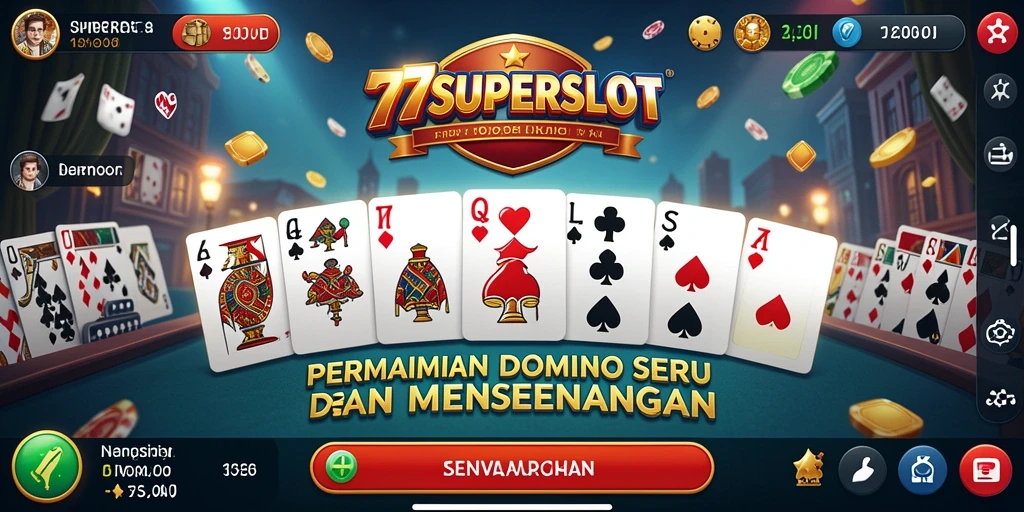 Screenshot gameplay 77SUPERSLOT yang menunjukkan keseruan bermain Domino.