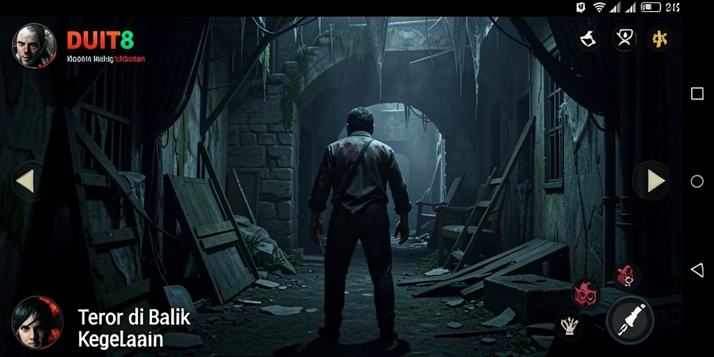 Screenshot gameplay DUIT8 yang menegangkan dan mendebarkan.