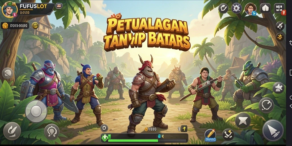Tangkapan layar FUFUSLOT yang menunjukkan petualangan dalam dunia terbuka.