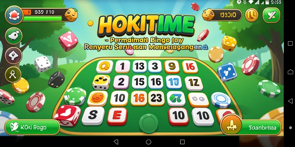 Tampilan gameplay seru HOKITIME dengan interaksi Bingo.