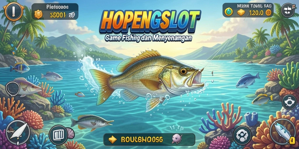 Tampilan gameplay HOPENGSLOT yang menarik dan penuh aksi memancing.