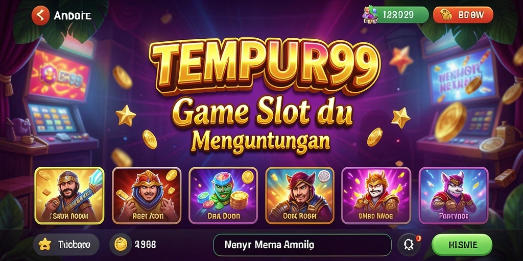 Tampilan grafis menakjubkan dari gameplay TEMPUR99 yang seru.